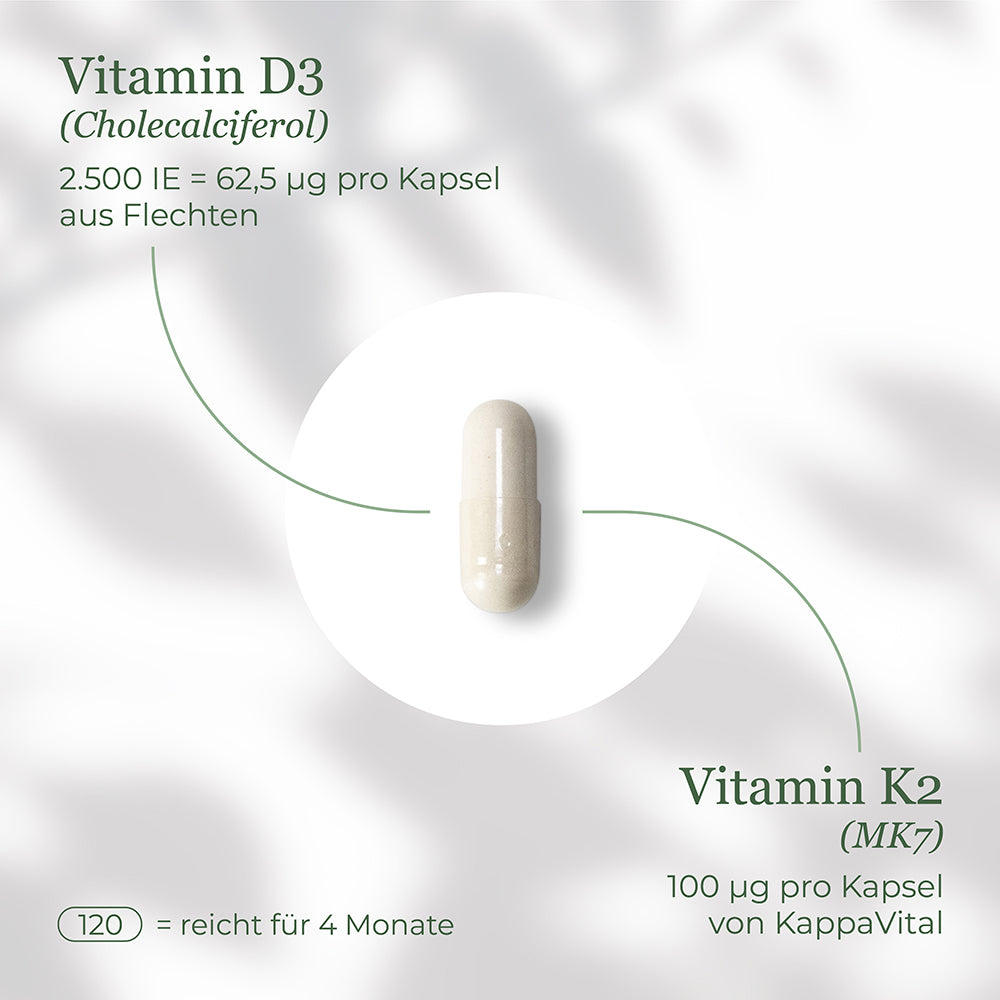 Vitamin D3 + K2