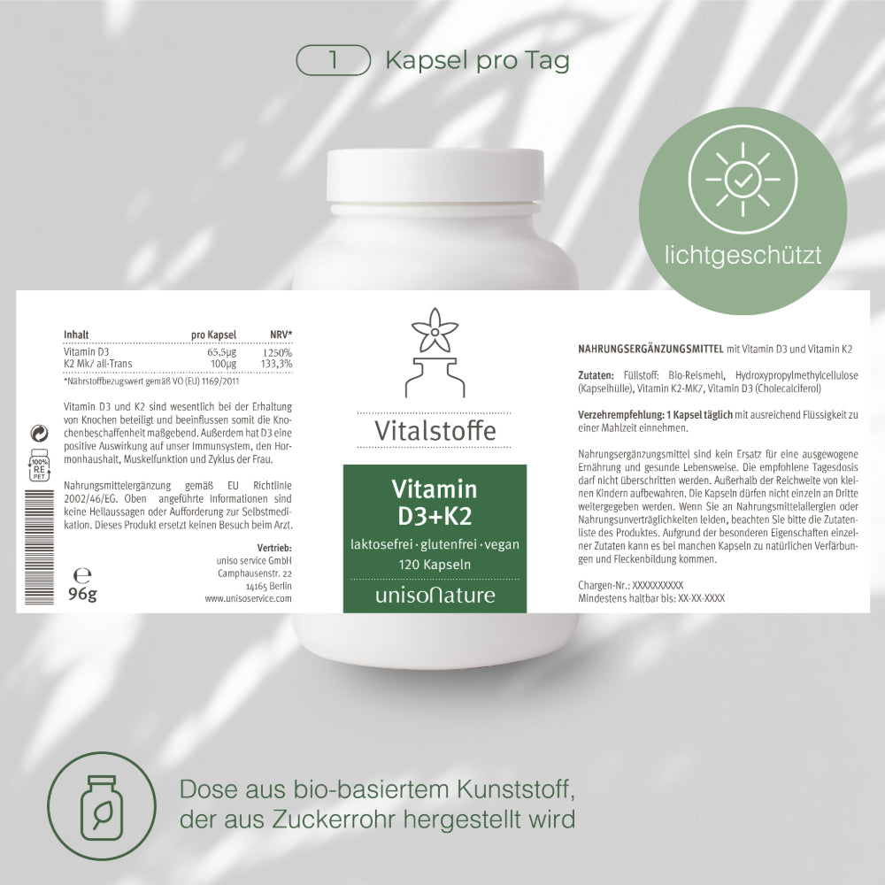 Vitamin D3 + K2